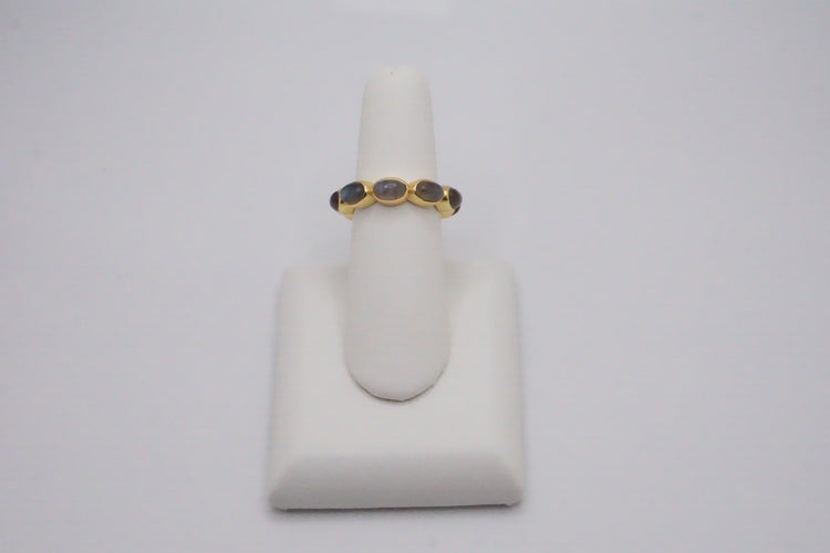 Sterling Silver 18K Gold Plated Rings 1 / 6 Rings