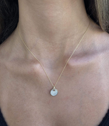 Circle Pendant necklace-short