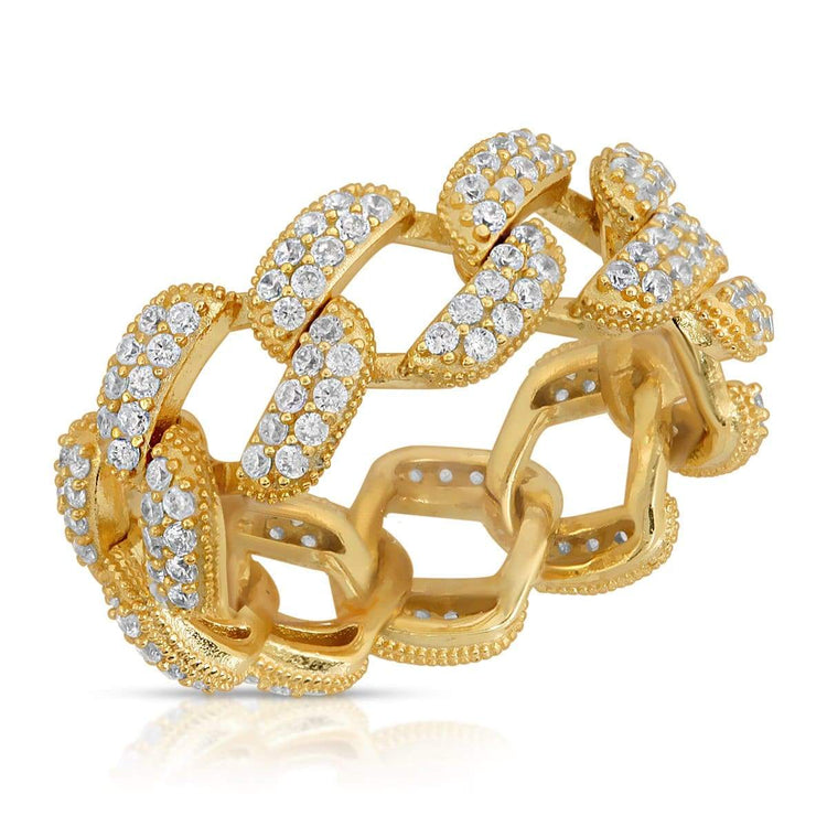 Cuban Chain Link Ring 5 / Gold ring