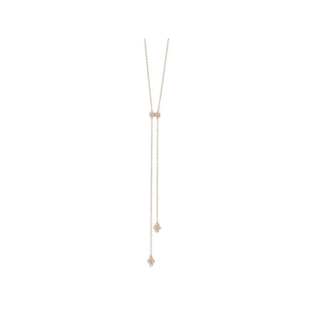 Flower Finding Lariat Rose Gold The Treasured Accessory Necklace-Lariat
