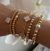 14K Gold Fill Pearl Bracelet Set