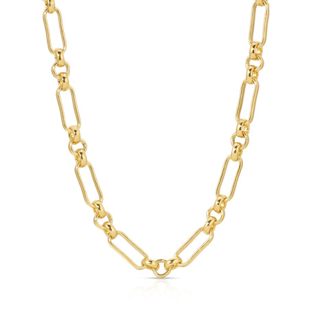 14k Gold Plated Chunky Link Necklace