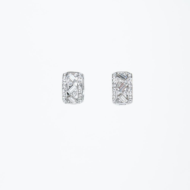 Baguette CZ Huggies earrings-huggies