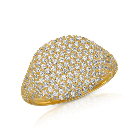 CZ Statement Ring 5 / Gold Plated ring-specialty
