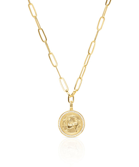 Dash: 14K Gold-Plated Sterling Silver Pendant Necklace necklace