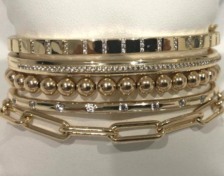 Gold Bracelet Stack bracelet-bangle