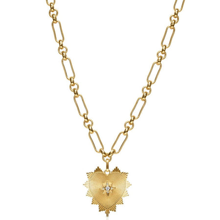 Golden Heart Chain Necklace necklace
