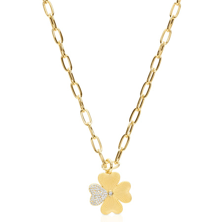 Golden Love Luck Pendant Necklace necklace
