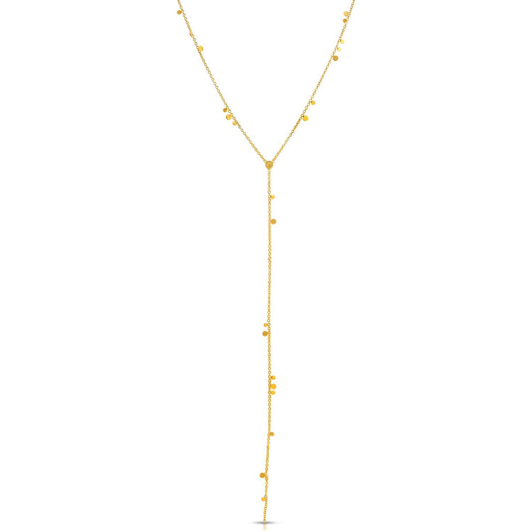 High Shine Drip Lariat necklace-lariat