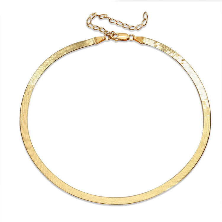 High Shine Extended Liquid Necklace Gold necklace-choker