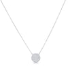 Micro Pave Circle Necklace Gold necklace-short