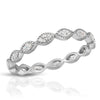 Princess Stackable Ring Rhodium / 5 ring-stackable
