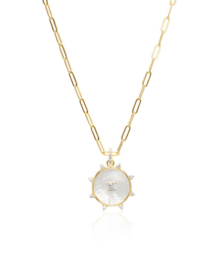 Sun-kissed Compass Pendant Necklace necklace