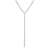Sparkle Lariat Oxidized Rhodium necklace-lariat