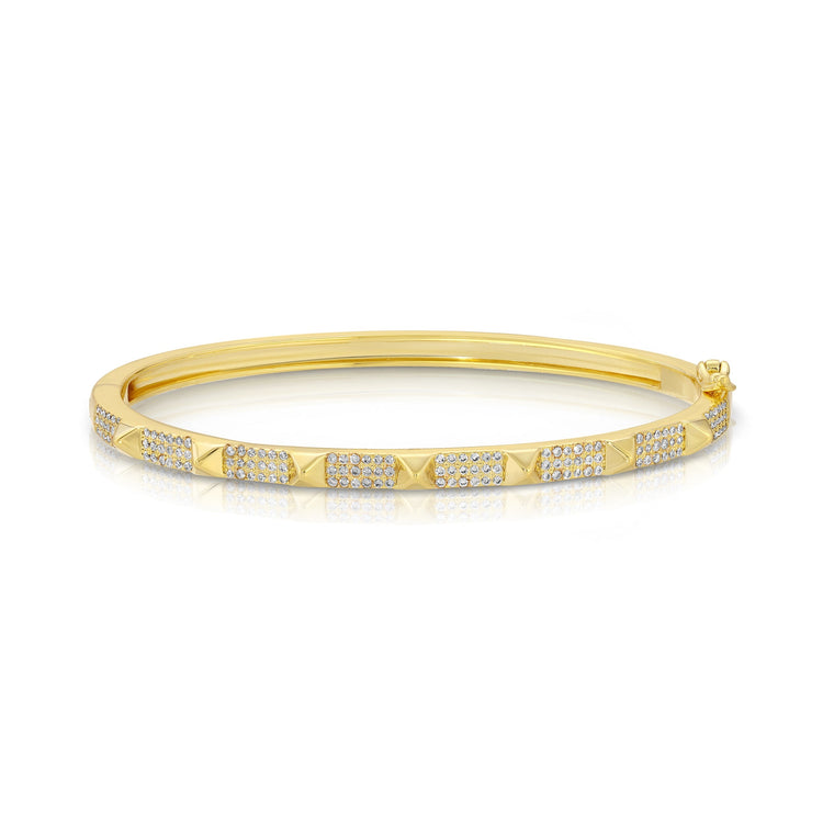 14K Gold Plated Spiked Bracelet bracelet