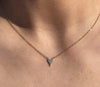 Baby Heart Necklace 14k Gold necklace-short