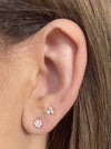 Baby Micropave Studs Rose Gold earrings-studs