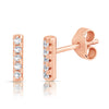 Bar Earrings Rose Gold earrings-studs