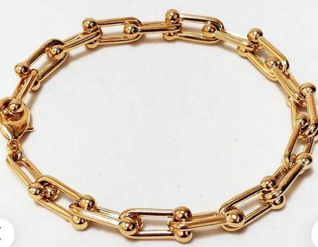 Chunky U Link Chain Bracelet bracelet-bangle