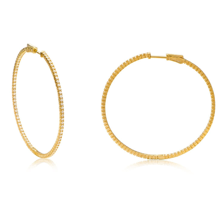Classic Hoops Gold Earrings-Hoops