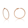 Classic Hoops Rose Gold Earrings-Hoops