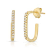 CZ Post Earrings Gold earrings-studs