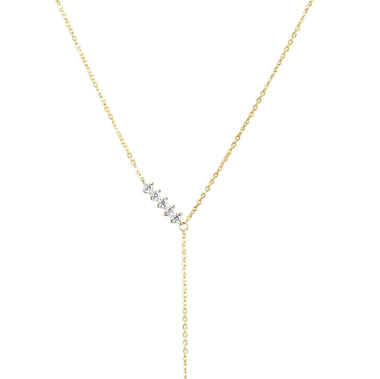 Diamond Blade Lariat Necklace-Lariat