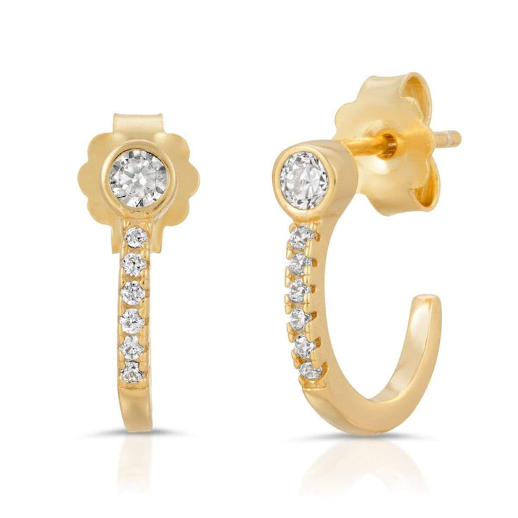 Flora Huggies Gold earrings-huggies