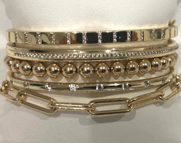 Gold Bracelet Stack bracelet-bangle