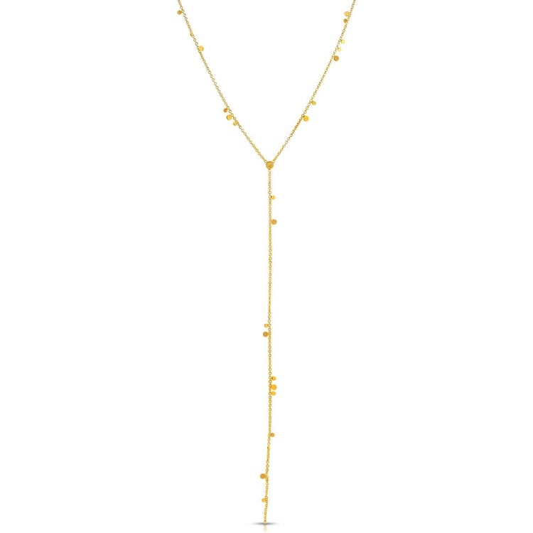 High Shine Drip Lariat necklace-lariat