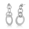 High Shine Infinity Earrings Rhodium earrings-long