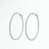 Dana Hoops Rhodium earrings-hoops