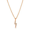 Lightning Bolt Necklace Rose Gold necklace-short
