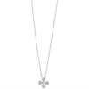 Lucky Flower Necklace Rhodium necklace-short