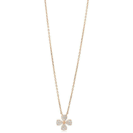 Lucky Flower Necklace Rose Gold necklace-short