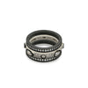 Lunar Rings Set 6 / Oxidized ring-stackable