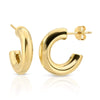Mini Thick Hoops Gold Earrings