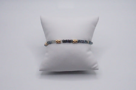 Moss Aqua Bracelet with 14K Gold Findings bracelet