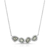 Mystic Stones Necklace Rhodium necklace-short