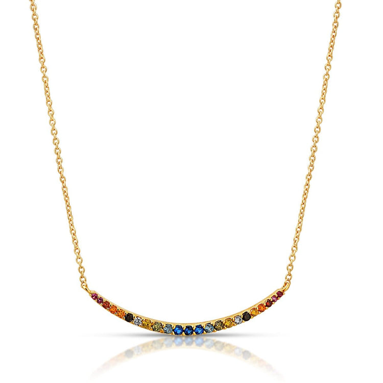 Rainbow Arc Necklace necklace-short