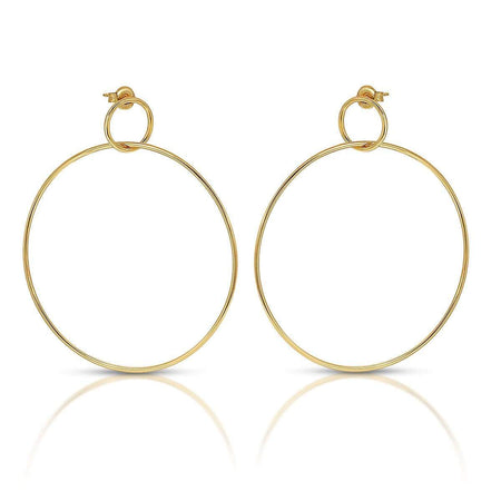 Seeing Double Earrings Gold earrings-long
