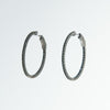 Small Inside & Out Hoops Oxidized Earrings-Hoops