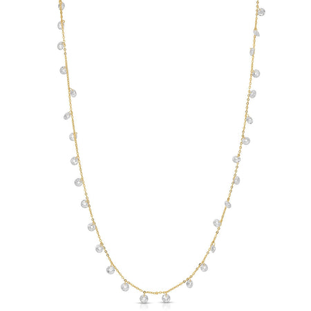 Diamonds By The Yard Necklace Gold Plated necklace-long