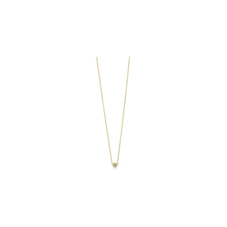 Tiny Micro Disc Necklace Gold The Treasured Accessory Necklace-Short