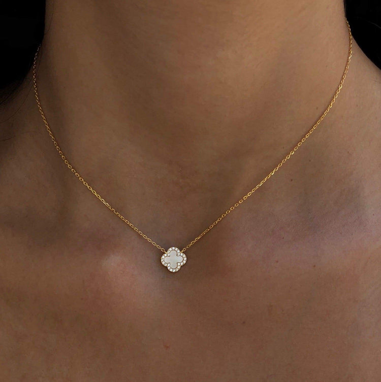 Tiny Mother of Pearl Necklace necklace-short