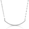 Twinkle Arch Necklace Rhodium Necklace-Short