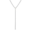 Sparkle Lariat Oxidized Rhodium necklace-lariat