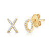 Xo Earrings Gold Earrings-Studs